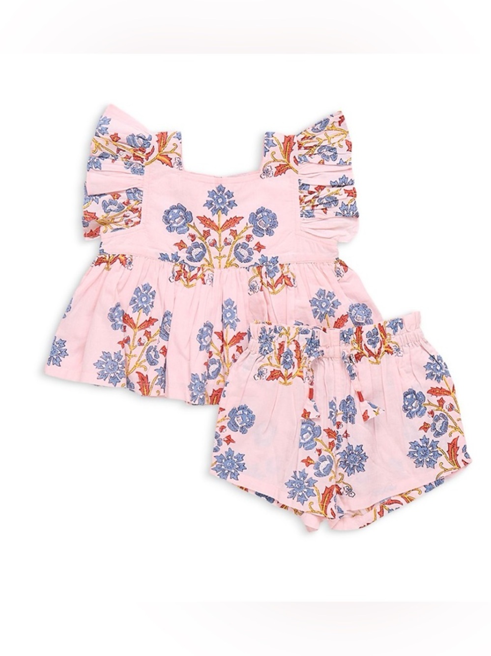 Pink Chicken GIRLS ELSIE 2-PIECE SET - PINK PROVENCE FLORAL